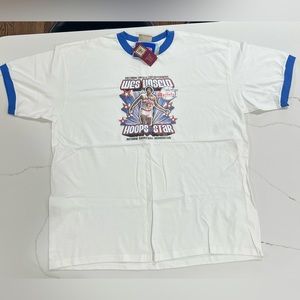 NEW NWT MENS BASKETBALL T SHIRT 2XL NBA HOF LEGEND WES UNSELD BALTIMORE BULLETS